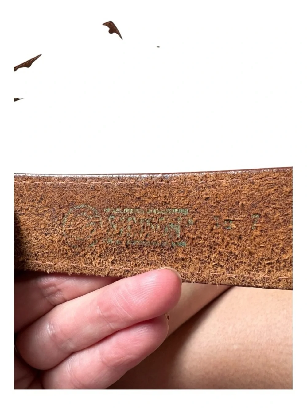 Stetson Western Leather Belt Brown Silver Concho Size 36 Cowboy Southwestern
